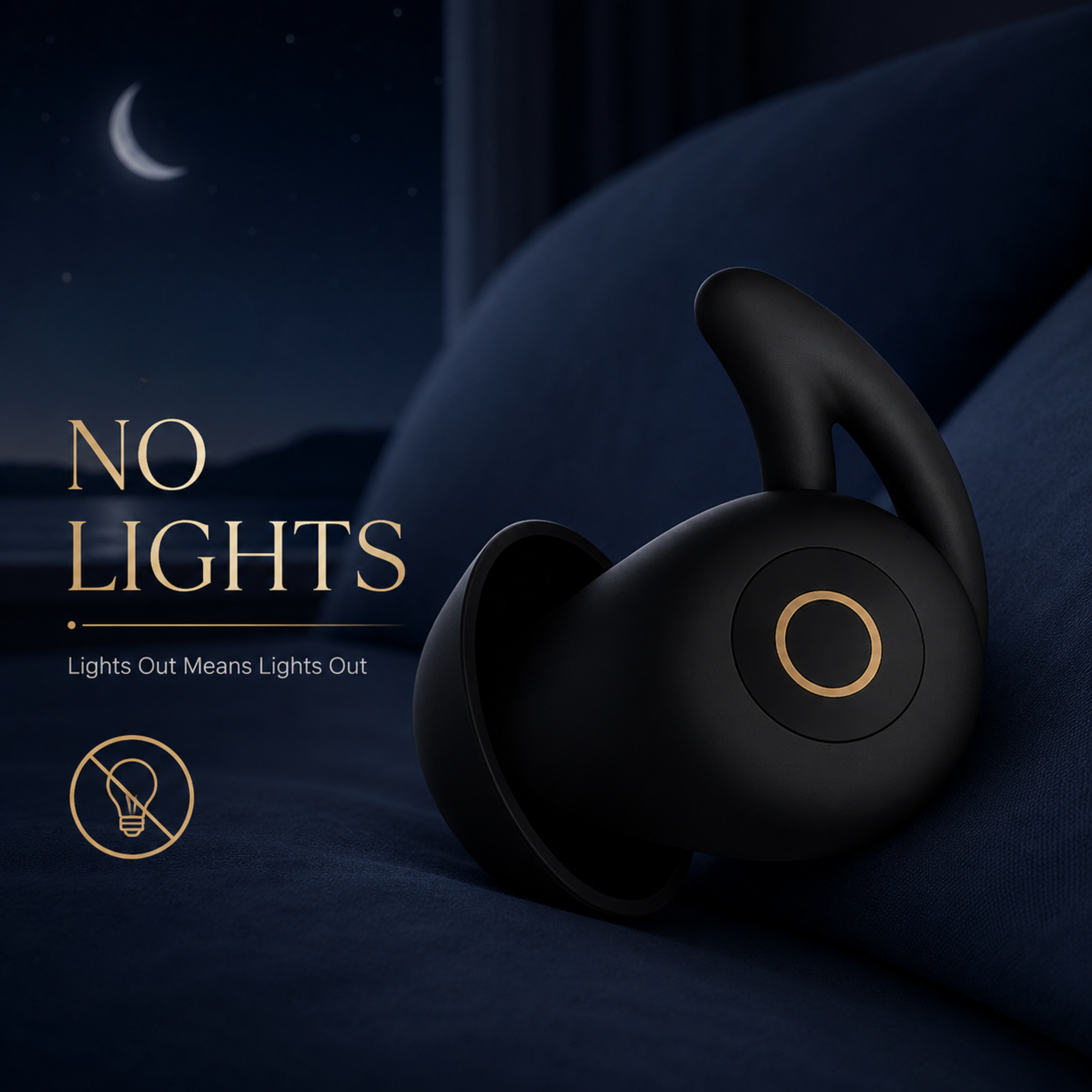 LXYi Sleep Earbuds - Ultra-Thin Headphones for Side Sleepers - 8-Hour Battery (24h w/Case) No Buttons, No Lights, No Alerts