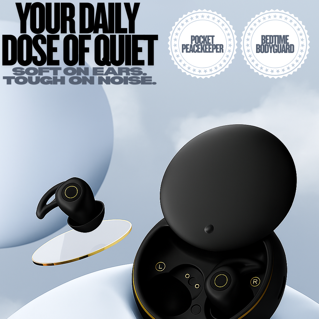LXYi Sleep Earbuds Pro - Noise Blocking -28dB - Wireless Bluetooth 5.3 - 8 Hours Battery Life - Side Sleeper Optimized - Includes LXYi Sleep Sounds