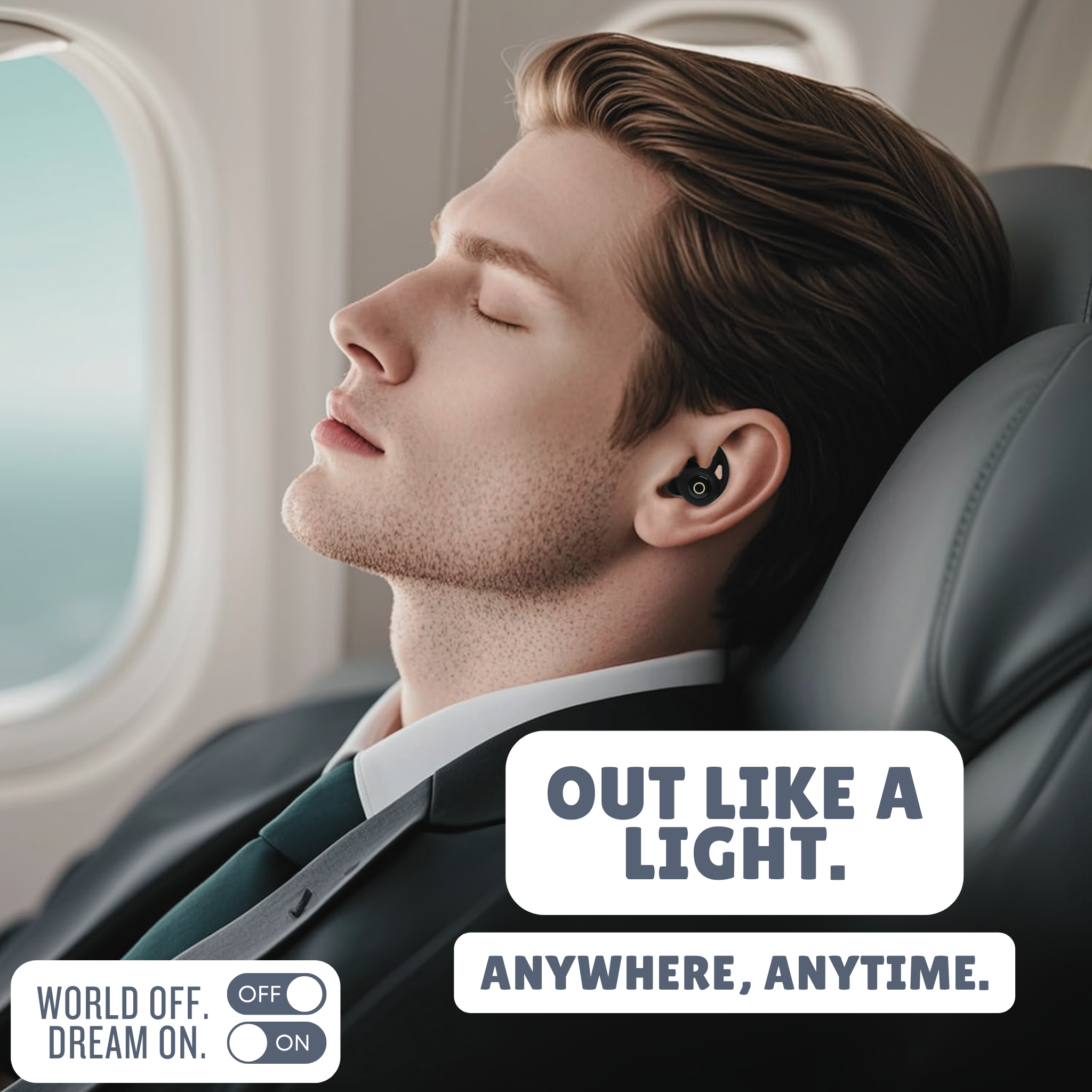 LXYi Sleep Earbuds Pro - Noise Blocking -28dB - Wireless Bluetooth 5.3 - 8 Hours Battery Life - Side Sleeper Optimized - Includes LXYi Sleep Sounds